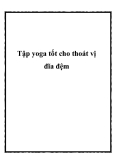 Tập yoga tốt cho thoát vị đĩa đệm