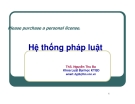 Bài giảng Pháp luật đại cương - Chương 4: Hệ thống pháp luật