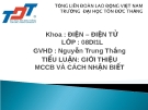 TIỂU LUẬN: GIỚI THIỆU MCCB VÀ CÁCH NHẬN BIẾT