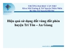 Hiệu quả sử dụng đất vùng đất phèn  huyện Tri Tôn – An Giang