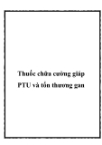 Thuốc chữa cường giáp PTU và tổn thương gan