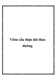 Bệnh cầu thận đái tháo đường