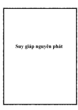 Suy giáp nguyên phát