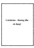 Colchicine - Hướng dẫn sử dụng