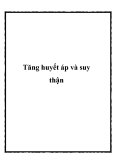 Tăng huyết áp và suy thận