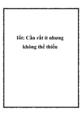 Iốt: Cần rất ít nhưng không thể thiếu