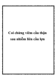 Coi chừng viêm cầu thận sau nhiễm liên cầu lợn