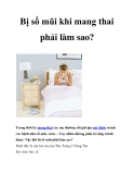 Bị sổ mũi khi mang thai phải làm sao? 