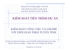 KIỂM SOÁT CÔNG VIỆC VÀ CHI PHÍ  VỚI THỜI GIAN THEO TUYẾN TÍNH