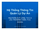 Hệ Thống Thông Tin  Quản Lý Dự Án Xây Dựng