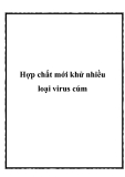 Hợp chất mới khử nhiều loại virus cúm