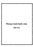 Phòng tránh bệnh cúm cho trẻ