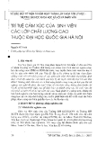 Báo cáo " Trí tuệ cảm xúc của sinh viên các lớp chất lượng cao thuộc đại học quốc gia hà nội"