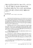 Báo cáo "Định hướng giá trị, nhu cầu, lợi ích- yếu tố tâm lý quan trọng ảnh hưởng đến tính tích cực lao động của cán bộ, công chức hiện nay "