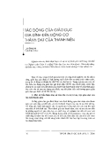 Báo cáo "Tác động của giáo dục gia đình đến động cơ thành đạt của thanh niên "