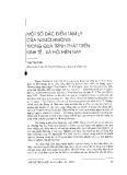 Báo cáo "Một số đặc điểm tâm lý của người Hmông trong quá trình phát triển kinh tế- xã hội hiện nay "