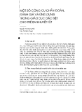 Báo cáo "Một số công cụ chẩn đoán, đánh giá và ứng dụng trong giáo dục đặc biệt cho trẻ em khuyết tật"