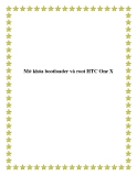 Mở khóa bootloader và root HTC One X