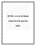 HTML và yếu tố thành công trên kết quả tìm kiếm