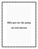 Hiểu quả của việc quảng cáo trên internet