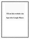 Tối ưu hóa website của bạn trên Google Places