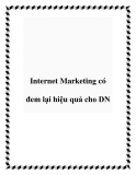 Internet Marketing có đem lại hiệu quả cho DN