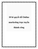 10 bí quyết để Online marketing trực tuyến thành công