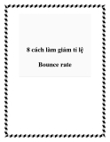 8 cách làm giảm tỉ lệ Bounce rate