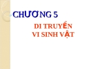 CHƯƠNG 5.  DI TRUYỀN VI SINH VẬT