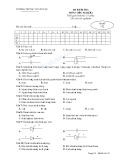 Đề kiểm tra 15 phút Công nghệ 12 về linh kiện điện tử