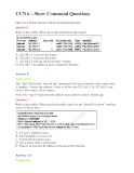 Đề thi chứng chỉ quốc tế CCNA – Show Command Questions
