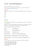 Đề thi chứng chỉ mạng quốc tế CCNA – Cisco IOS Questions - Đề 2
