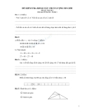 Đề kiểm tra KSCL học sinh giỏi Toán 2