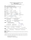 11 Đề kiểm tra HK2 môn Toán lớp 7 năm 2012 - 2013