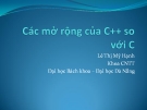 Các mở rộng của C++ so với C