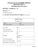 ACADEMIC PRATICE TEST 4 FOR IELTS