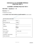 ACADEMIC PRATICE TEST 5 FOR IELTS