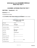 ACADEMIC PRATICE TEST 7 FOR IELTS