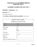 ACADEMIC PRATICE TEST 3 FOR IELTS