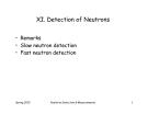 Detection of Neutrons