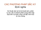 Bài giảng Các phương pháp sắc ký