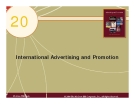 Chapter 20: International Advertising and Promotion