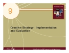 Chapter 9 Creative Strategy: Implementation and Evaluation