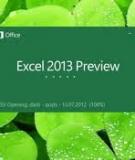 Thêm chú thích vào bảng tính trên Excel 2013