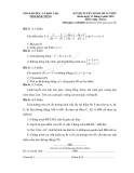 Đề thi tuyển sinh vào lớp 10 THPT năm học 2010 môn toán - Sở giáo dục đào tạo tỉnh Đăk Nông