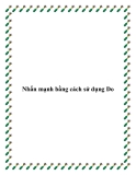 Nhấn mạnh bằng cách sử dụng Do