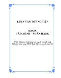 Luận văn: Nâng cao chất lượng cho vay tài trợ xuất nhập khẩu tại Ngân hàng TMCP Quân Đội chi nhánh Nghệ An