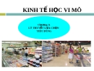 Kinh tế vi mô - Chương 3: Lý thuyết hành vi người tiêu dùng