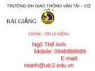 Bài giảng thông tin di động - Chương 3