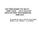 Đề tài: "Thực trạng ngành thủy sản Việt Nam từ 2006 – 2013 và đề xuất chiến lược phát triển ngành đến năm 2025"